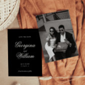 Moderne Minimalistische SkriptWedding Save the Dat Einladung