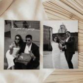 Moderne Minimalistische SkriptWedding Save the Dat Einladung