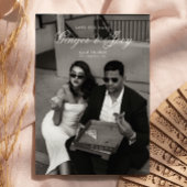 Moderne Minimalistische SkriptWedding Save the Dat Einladung