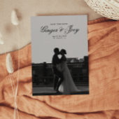 Moderne Minimalistische SkriptWedding Save the Dat Einladung