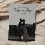 Moderne Minimalistische SkriptWedding Save the Dat Einladung