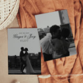 Moderne Minimalistische SkriptWedding Save the Dat Einladung