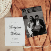 Moderne Minimalistische SkriptWedding Save the Dat Einladung