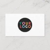 Moderne Minimalistische Social-Media-Logos Visitenkarte (Rückseite)