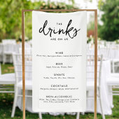 Moderne Minimalistische Speisekarte für Hochzeitsg Banner