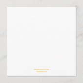 Moderne Minimalistische Speisekarte Menükarte (Rückseite)