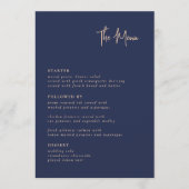 Moderne Minimalistische Speisekarten Menükarte (Vorderseite)