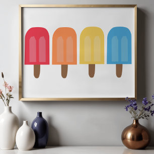 Moderne minimalistische stilvolle abstrakte Popsic Poster