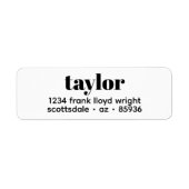 Moderne Minimalistische, stilvolle Trendy Rücksend (Vorne)