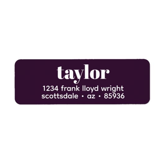 Moderne Minimalistische, stilvolle Trendy Rücksend (Vorne)