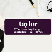 Moderne Minimalistische, stilvolle Trendy Rücksend