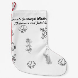 Moderne, minimalistische Strandfeste Strümpfe Kleiner Weihnachtsstrumpf