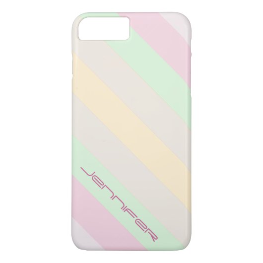 Moderne, Minimalistische Streifen - Personalisiert Case-Mate iPhone Hülle (Rückseite)