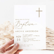 Moderne Minimalistische Taufe