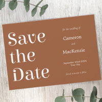 Moderne Minimalistische Terracotta-Hochzeit retten