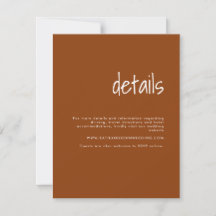 Moderne Minimalistische Terracotta Hochzeiten Deta