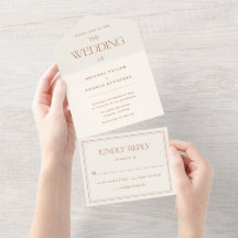 Moderne Minimalistische Terracotta Wedding