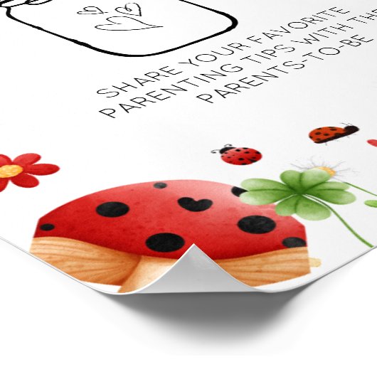 Moderne minimalistische Tipps für Eltern Jar Baby  Poster (Ecke)