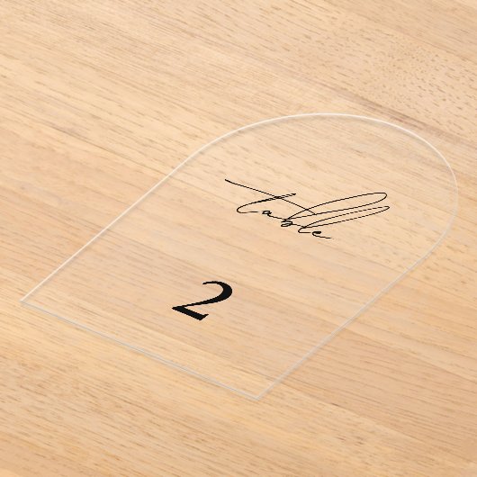 Moderne Minimalistische Tischnummer (Ablage )