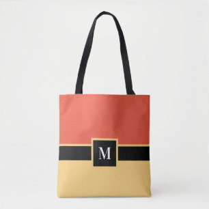 Moderne minimalistische Tote-Bag mit Farbblock und Tasche