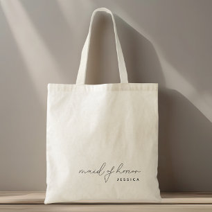 Moderne Minimalistische Trauzeugin Tote Bag Tragetasche