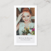 Moderne Minimalistische Trendy Typografy Visitenkarte (Vorderseite)