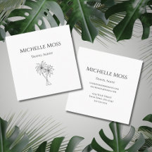 Moderne Minimalistische tropische Palmen Zeichnend