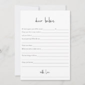 Moderne Minimalistische Twins Kinderdusche wünscht (Vorderseite)