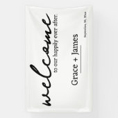 Moderne Minimalistische Typografie Begrüßung Banner (Vertikal)