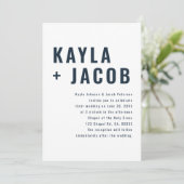 Moderne + Minimalistische Typografie Einladung zur (Stehend Vorderseite)