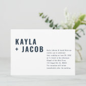 Moderne + Minimalistische Typografie Einladung zur (Stehend Vorderseite)