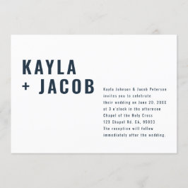 Moderne + Minimalistische Typografie Einladung zur