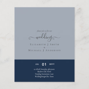 Moderne minimalistische Typografie Farb-Hochzeitse Flyer