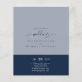 Moderne Minimalistische Typografie-Farbhochzeit ER Flyer (Vorne)