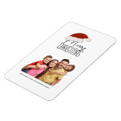 Moderne Minimalistische Typografie Frohe Weihnacht Magnet (Linke Seite)