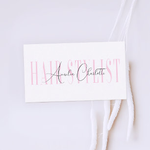 Moderne minimalistische Typografie Hairstylist Visitenkarte