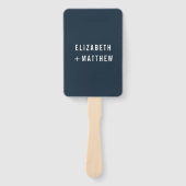 Moderne + Minimalistische Typografie Hochzeit Viel Fächer (Vorderseite)