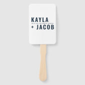 Moderne + Minimalistische Typografie Hochzeit Viel Fächer (Vorderseite)