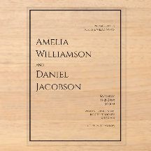 Moderne minimalistische Typografie Hochzeitseinlad