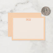 Moderne Minimalistische Typografie Initialmonogram Mitteilungskarte (Vorderseite/Rückseite Beispiel)