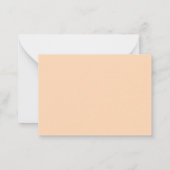 Moderne Minimalistische Typografie Initialmonogram Mitteilungskarte (Rückseite)