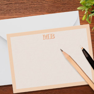 Moderne Minimalistische Typografie Initialmonogram Mitteilungskarte