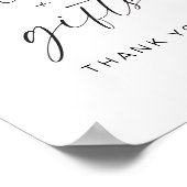 Moderne Minimalistische Typografie-Karten und Gesc Poster (Ecke)