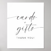 Moderne Minimalistische Typografie-Karten und Gesc Poster (Vorne)