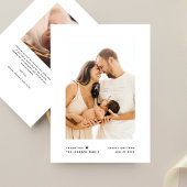 Moderne Minimalistische Typografie Kinderdusche 2 Dankeskarte