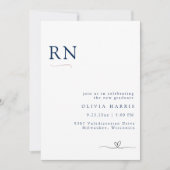 Moderne Minimalistische Typografie Krankenpflege A Einladung (Vorderseite)