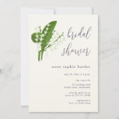 Moderne Minimalistische Typografie Lily of Valley Einladung (Vorderseite)