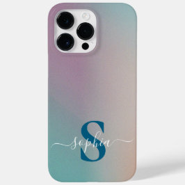 Moderne Minimalistische Typografie Name mit Monogr Case-Mate iPhone 14 Pro Max Hülle