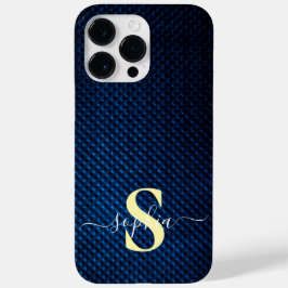 Moderne Minimalistische Typografie Name mit Monogr Case-Mate iPhone 14 Pro Max Hülle