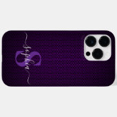 Moderne Minimalistische Typografie Name mit Monogr Case-Mate iPhone Hülle (Rückseite (Horizontal))